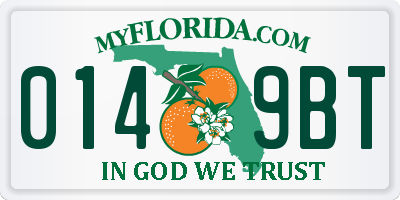 FL license plate 0149BT