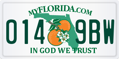 FL license plate 0149BW