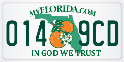 FL license plate 0149CD