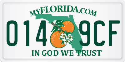 FL license plate 0149CF