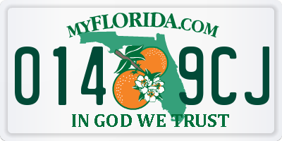 FL license plate 0149CJ