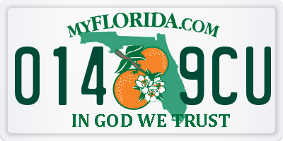 FL license plate 0149CU