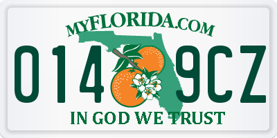 FL license plate 0149CZ