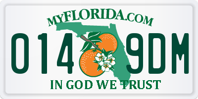 FL license plate 0149DM