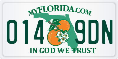 FL license plate 0149DN