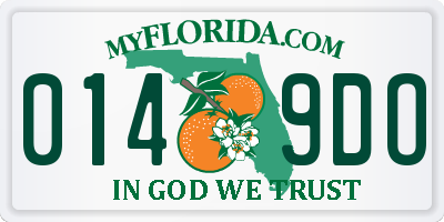 FL license plate 0149DO