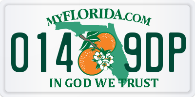 FL license plate 0149DP