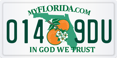 FL license plate 0149DU