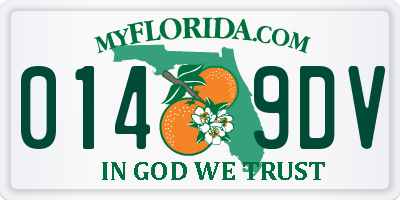 FL license plate 0149DV