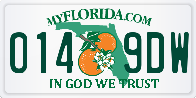 FL license plate 0149DW