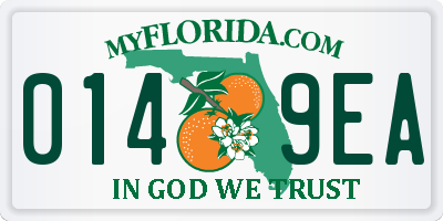 FL license plate 0149EA