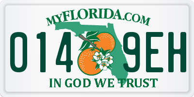 FL license plate 0149EH