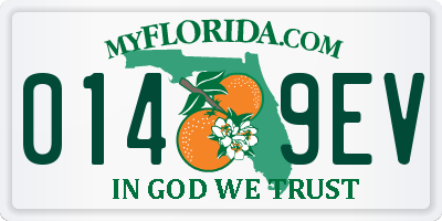 FL license plate 0149EV