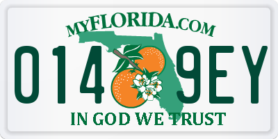 FL license plate 0149EY