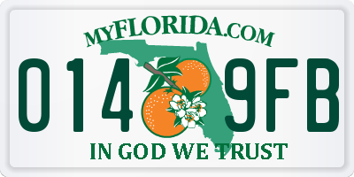 FL license plate 0149FB