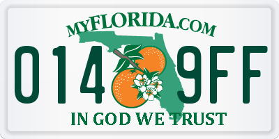 FL license plate 0149FF