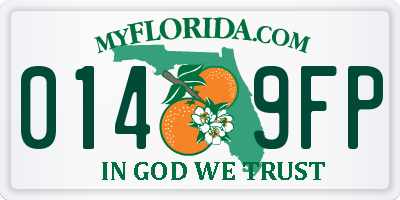 FL license plate 0149FP