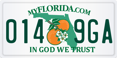 FL license plate 0149GA