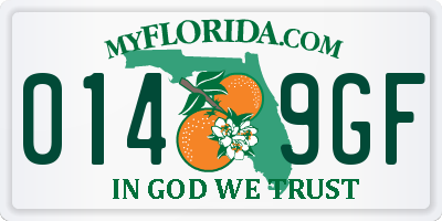 FL license plate 0149GF