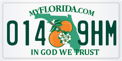 FL license plate 0149HM