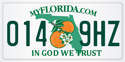 FL license plate 0149HZ