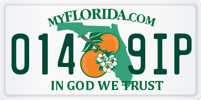 FL license plate 0149IP