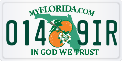 FL license plate 0149IR