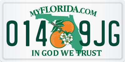 FL license plate 0149JG