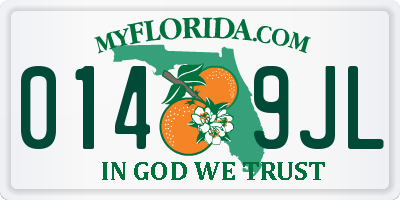 FL license plate 0149JL