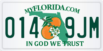 FL license plate 0149JM