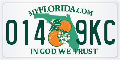 FL license plate 0149KC