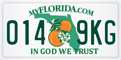 FL license plate 0149KG
