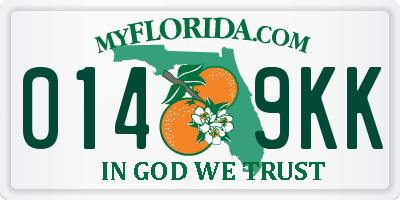 FL license plate 0149KK