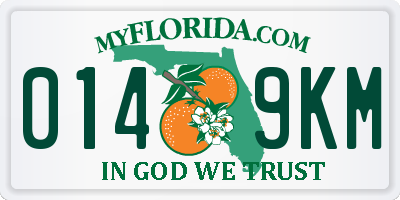 FL license plate 0149KM