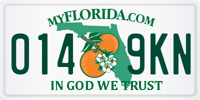 FL license plate 0149KN