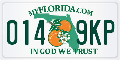 FL license plate 0149KP