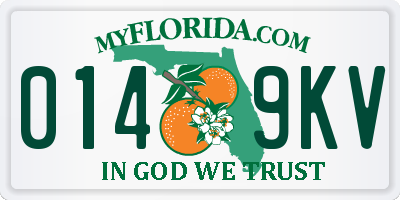 FL license plate 0149KV