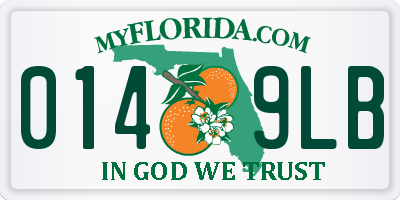 FL license plate 0149LB