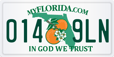 FL license plate 0149LN