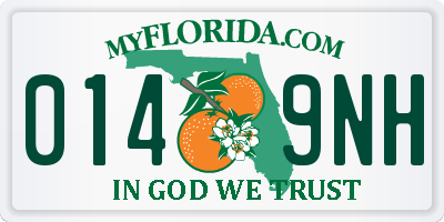 FL license plate 0149NH