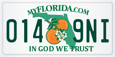 FL license plate 0149NI