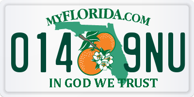 FL license plate 0149NU