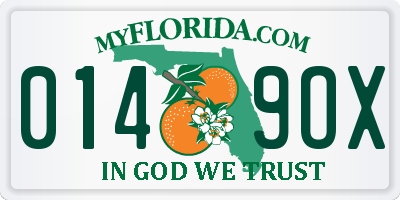 FL license plate 0149OX
