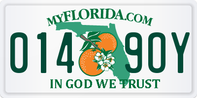 FL license plate 0149OY