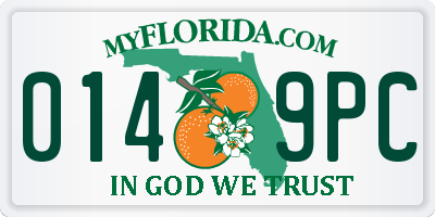 FL license plate 0149PC