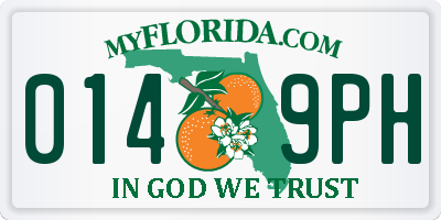 FL license plate 0149PH