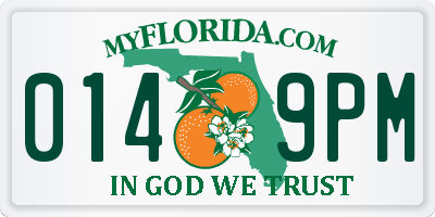 FL license plate 0149PM