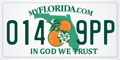 FL license plate 0149PP