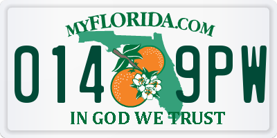 FL license plate 0149PW