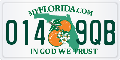FL license plate 0149QB